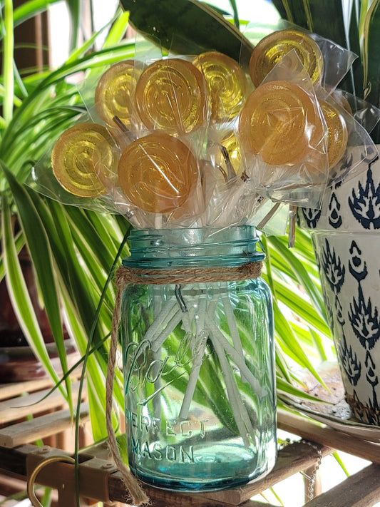 Organic Honey Ginger Lollipops