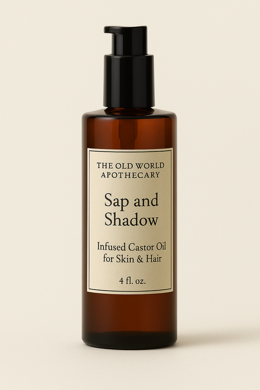 Sap and Shadow Resin and Herb Infused Castor Oil for Skin and Hair 4oz
