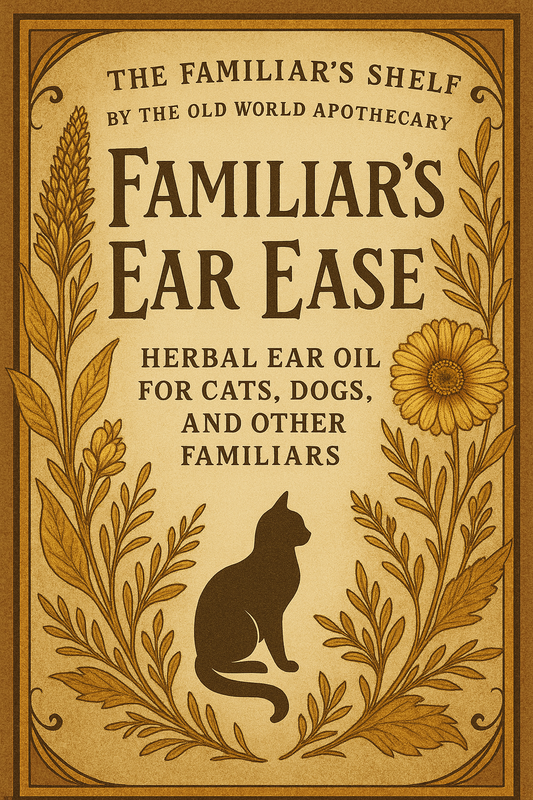 Familiar's Ear Ease Remedy for Itchy Ears and Mites Dog Cat Small Animals