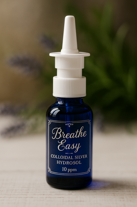 Breathe Easy Colloidal Silver Nasal Spray Hydrosol